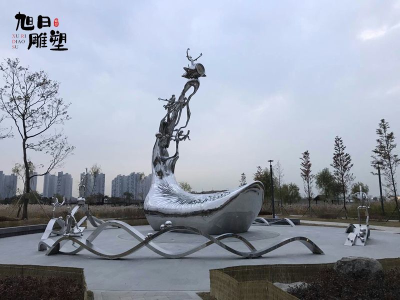 出口韩国首尔不锈钢雕塑304材质高度10米